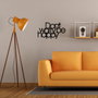 Wallity Escultura de Pared Dont Worry Be Happy en Negro